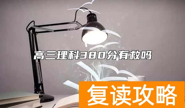 高三理科380分有救吗